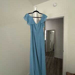 Elegant Blue Maxi Dress